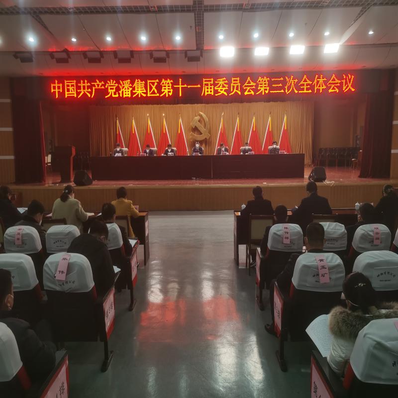 中国共产党潘集区第十一届委员会第三次全体会议举行